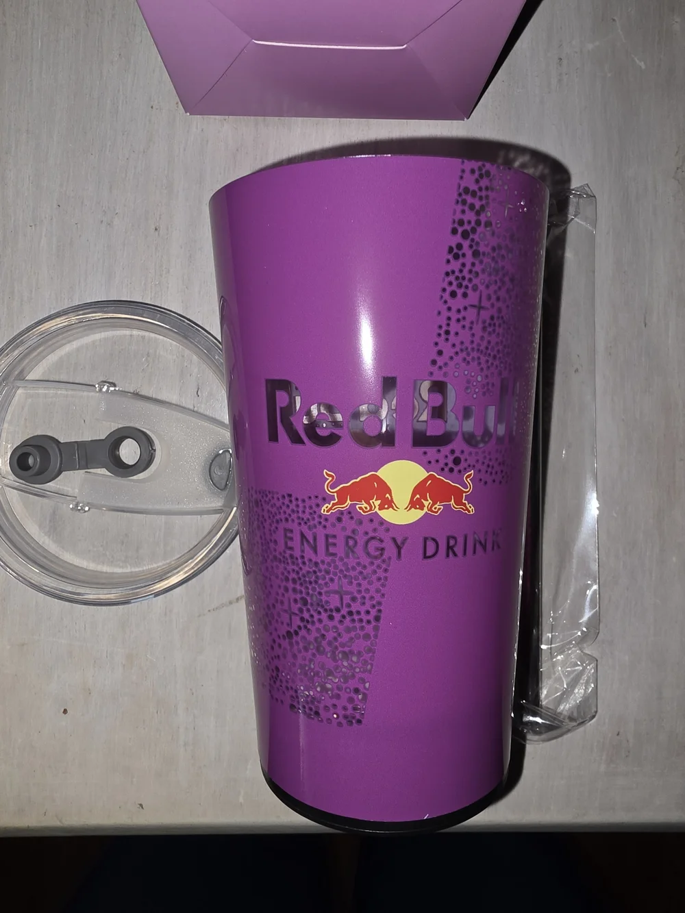 Red Bull Pink Energy Drink Illuminated Led Party Cup